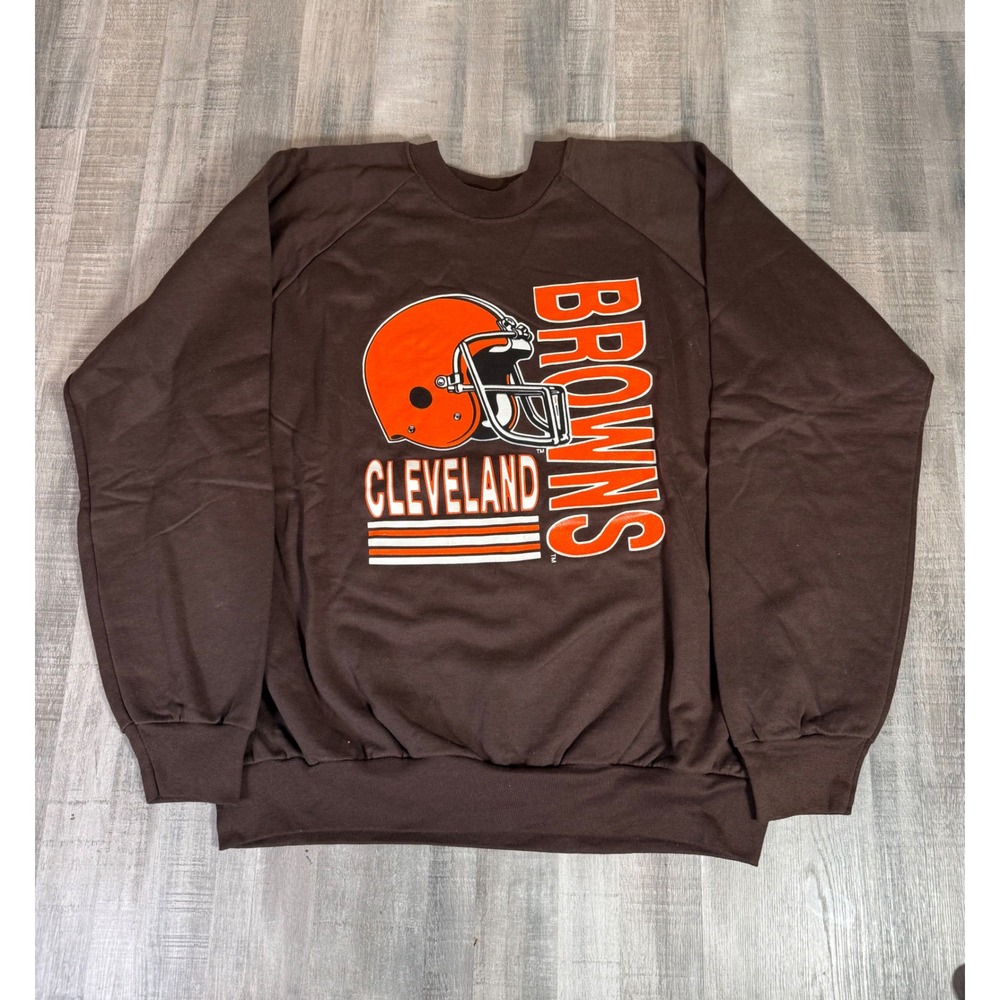 Vintage Cleveland Browns Garan Sweatshirt Mens XL Brown NFL Pullover 80s USA